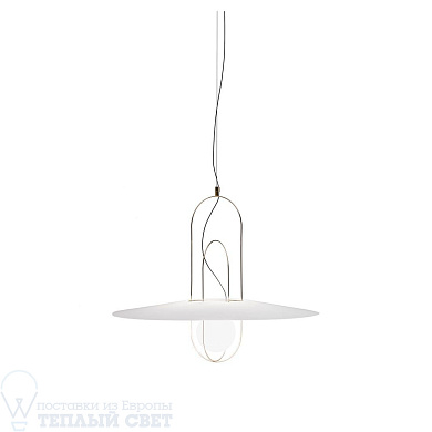 подвесной светильник с белым абажуром и металлическим основанием