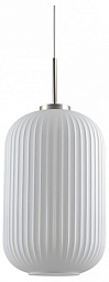 V11030-1P Moderli Ivory подвесной светильник с продольными ребрами белый