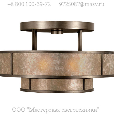 600940 Singapore Moderne 24" Round Semi-Flush Mount полувстраиваемый светильник, Fine Art Lamps