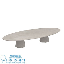 СТОЛ CONIX ELLIPSE 320X140 ВЫСОКИЕ НОЖКИ ДЛЯ ЗАЛОВ БЕТОН ЦЕМЕНТ СЕРЫЙ - СТОЛШНЯ БЕТОН Royal Botania