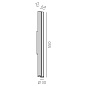 Настенный светильник LOGIC WALL 2 Q550 20.30 WB Led Techology — фото 1