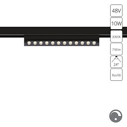 A7498PL-1BK Arte Lamp OPTIMA магнитный трековый светильник
