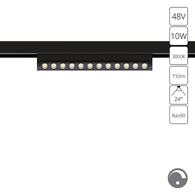 Магнитный трековый светильник Arte Lamp OPTIMA 0.1-10V A7498PL-1BK