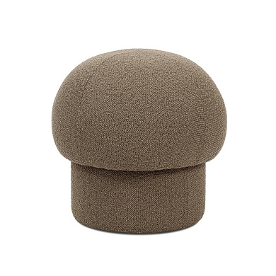 2831-0600 Uno Design House Stockholm Круглый пуф в коричневой обивке