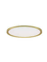 Triac Dimmable Brushed Gold Metal, Aluminium & Acrylic LED 35Watt 220-240Volt 3279Lm IP20 2700-3000K CCT by Dip Switch Light Up & Down D:40 H:5 cm