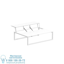 NINIX LOUNGE TABLE 150T С ПОКРЫТИЕМ WIT-CERAMIC WHITE Royal Botania
