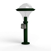 Dallas N° 7; Smoked polycarbonate E27 75W Plug; British green