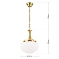HL 6-988 MS/329 opal matt Wiener Nostalgie Orion подвесной опаловый купольный светильник — фото 6
