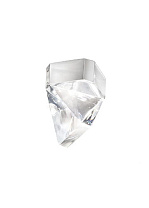 потолочный светильник с прозрачным коническим плафоном хромированного цвета