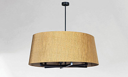 TOURAH 6 OVALE 90 Davidts lighting Tourah подвесной светильник с овальным текстильным абажуром