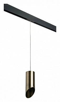 подвесной светильник с цилиндрическим металлическим корпусом для однофазного шинопровода