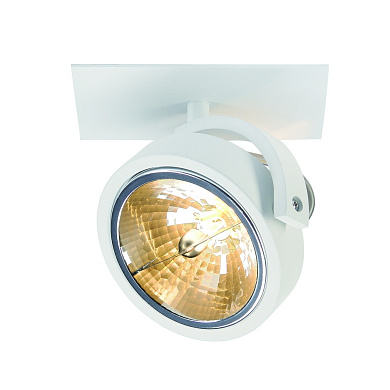 KALU RECESSED 1 светильник встраиваемый для лампы QRB111 50Вт макс., текстурный белый SLV 113401