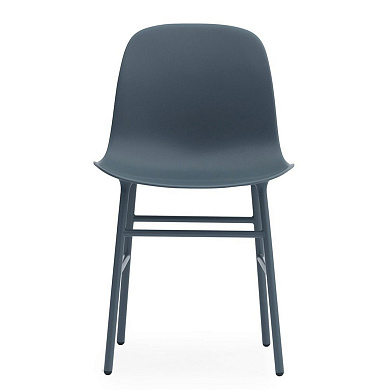 602813 Normann Copenhagen Form Стул со стальным каркасом, синий