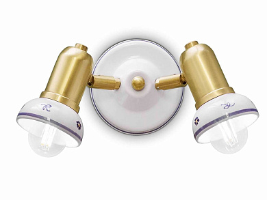 Savona Настенный регулируемый круглый керамический прожектор FERROLUCE C563