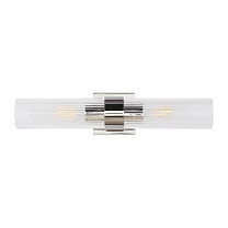Geneva Linear Sconce полированный никель с прозрачным стеклом