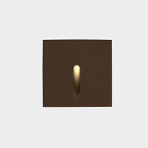 Recessed wall lighting IP65 Bat Square Lineal LED 2.2W 2700K Brown 6lm