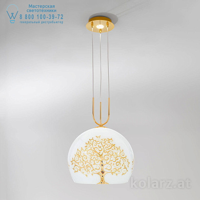 Kolarz LUNA 0392.31+1M.3.Al.Go подвесной светильник золото 24 карата ø30cm высота 200cm мин. высота 60cm 1+1 лампа e27+gu10