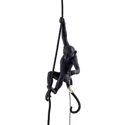SE14923 Seletti MONKEY LAMP уличный подвесной светильник с фигурой обезьяны и лампой на верёвке