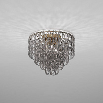 МИНИ-ПОТОЛОЧНЫЙ СВЕТИЛЬНИК 50 КРИСТАЛЛ ДЫМЧАТЫЙ МАТОВЫЙ БРОНЗА 1 E27 CE