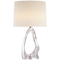EU-ARN3100 Visual Comfort Cannes Table настольная лампа с массивным декоративным стеклянным основанием и цилиндрическим тканевым абажуром