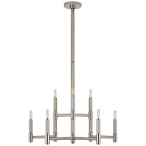 Barrett Medium Knurled Chandelier полированный никель