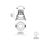 E3984190B ACB Move circular 8 FA LED регулируемый потолочный спот белый — фото 2