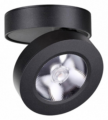 потолочный светильник с направленным плафоном черный