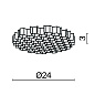 HoneyComb-D24 Maytoni Focus T Комплектующие для светильника Черный — фото 1