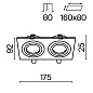 DL024-2-02B Maytoni Atom Встраиваемый светильник 10W Черный — фото 1