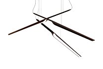 Swan Wing, орех; Накладка: белый; Casambi (Bluetooth)