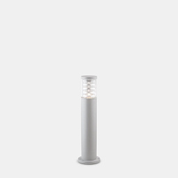 026954 Ideal lux Tronco парковый наземный светильник-столбик серого цвета с решетчатым рассеивателем