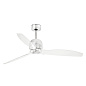 33394D DECO FAN Ø1280 MM CHROME 3 TRANSPARENT BLADES люстра с вентилятором Faro barcelona