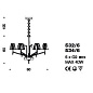 IDL Prestige 534/6 copper люстра