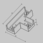 TRA160CT-11B Maytoni Accessories for tracks Elasity Комплектующие для систем освещения с токоведущими элементами Черный — фото 2