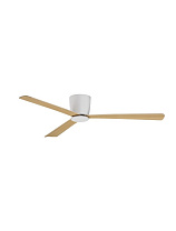 White Aluminium Teak Wood ABS 6 Speeds DC Motor 38 Watt <50 dB 220-240Volt IP20 Remote Control Incl. Blades L: 52