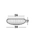 9738255 CLAM Novaluce светильник для ванной комнаты LED E27 2x12Вт 230В IP44