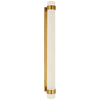 Barton Grande Bath Sconce натуральная латунь с гравированным кристаллом