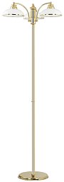 N-LS-3 Kutek N торшер с верхними стеклянными плафонами на фигурной стойке