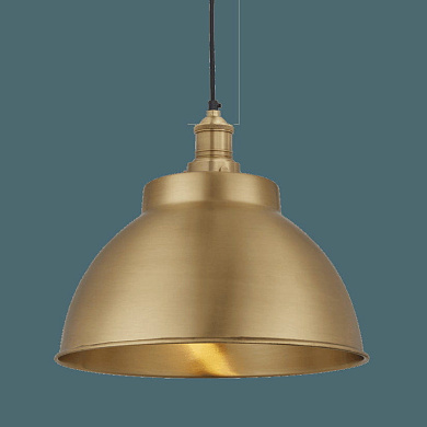 Brooklyn Dome Pendant - 13 Inch - Brass подвесной светильник Industville BR-DP13-B