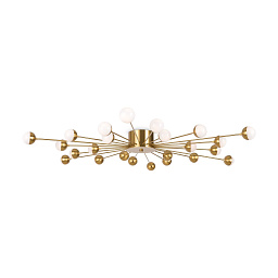FR5242CL-24BS Freya Celebrity потолочный светильник с латунными стержнями и шарообразными источниками света