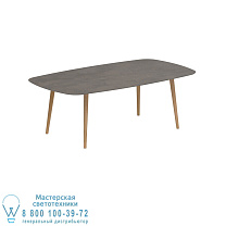STYLETTO СТАНДАРТНЫЙ ОБЕДЕННЫЙ СТОЛ 220x120CM НОГИ ТИКА КЕРАМИЧЕСКАЯ СТОЛЕШНИЦА TERRA MARRONE Royal Botania