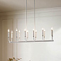 Armand 42.75" 12 Light Linear Chandelier in a White Finish люстра 52350WH Kichler