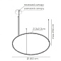 SPULA160LEDANIN Axolight U Light 160 SP RE LED встраиваемая люстра антрацит — фото 3
