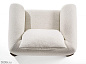Softbay Тканевое кресло с подлокотниками Porada