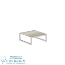 NINIX НИЗКИЙ СТОЛИК 90X90CM ИЗ НЕРЖАВЕЮЩЕЙ ЧАСТИ И КЕРАМИКИ СЕРО-СЕРЫЙ Royal Botania