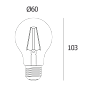 LED FILAMENT A60 E27 6W 2200K - MIST Delta Light LAG