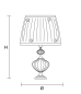 VE 1040 TL1 настольная лампа Masiero