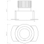 1248010 Trimless Round Adjustable LED Astro lighting светодиодный встраиваемый светильник текстурированный белый — фото 4