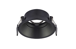CLT 043C BL Crystal Lux Torus встраиваемый потолочный светильник черного цвета с регулируемым углом света