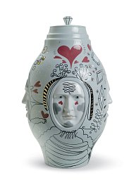 Фарфоровая ваза с беседующими лицами Conversation Lladro, лимитированная серия, 39 см 01007597